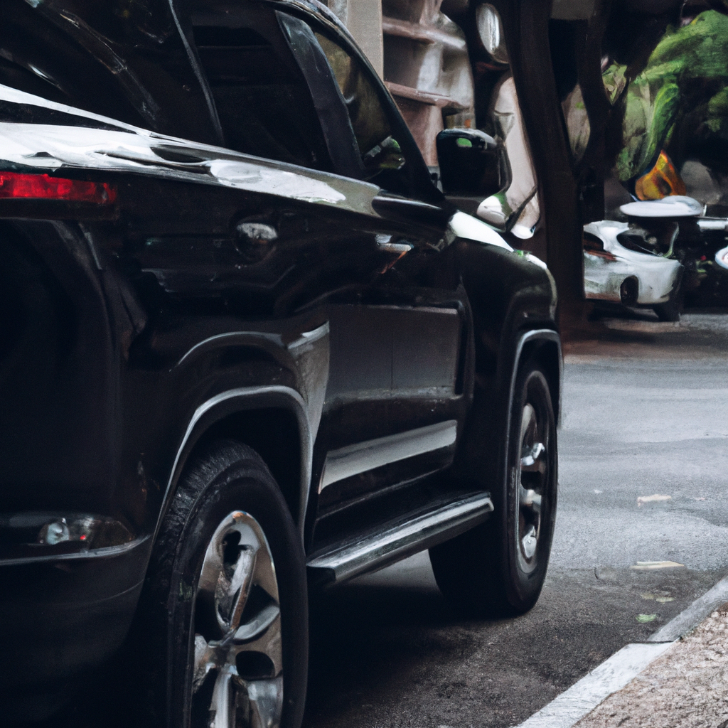 SUV de luxo preto estacionado em São Paulo